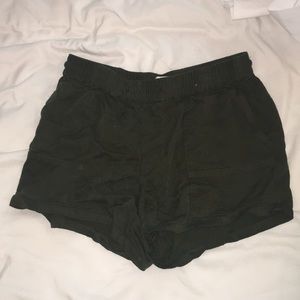 Army green shorts
